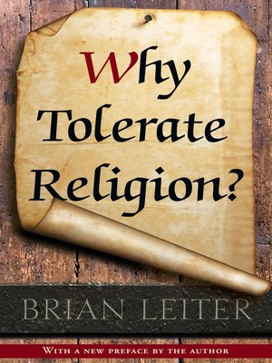cover image of Why Tolerate Religion?